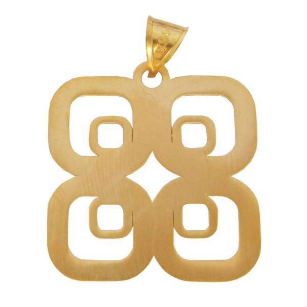 آویز گردنبند طلا 18 عیار شانا مدل N-SG45، Shana N-SG45 Gold Necklace Pendant Plaque