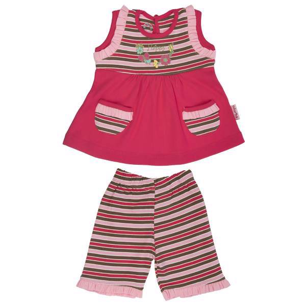 ست لباس دخترانه آدمک مدل 2316001R، Adamak 2316001R Baby Girl Clothing Set