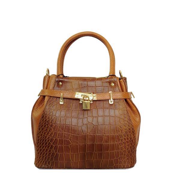 کیف دستی زنانه ایران چرم مدل 524 کروکو، Iran Charm 524 Kuroko Woman Bag
