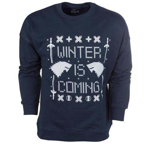 پلیور سرمه ای مردانه سون پی ام مدل Winter Is Coming، Seven PM Winter Is Coming Pullover For Men