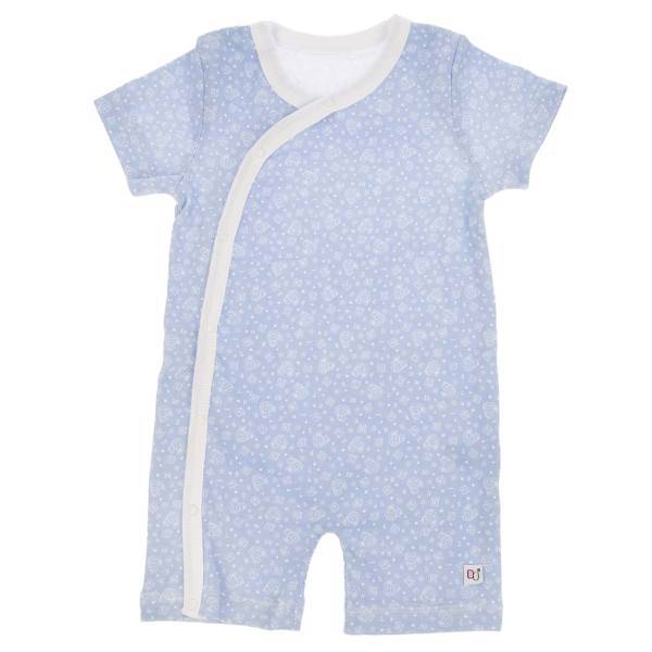 لباس سرهمی هشداردهنده تب بیبی‌ گلو مدل Blue، Babyglow Blue Patch Clothes