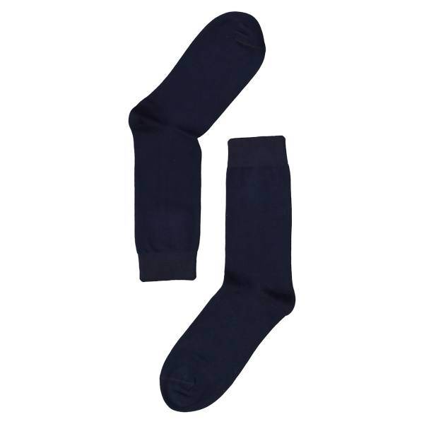 جوراب مردانه ساده سرمه ای پی جامه مدل 74، Pyjama navy Socks For Men 74