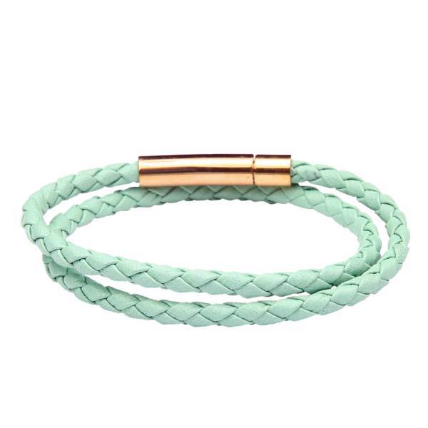 دستبند چرمی آتیس کد I90013SEA، Atiss I90013SEA Leather Bracelet