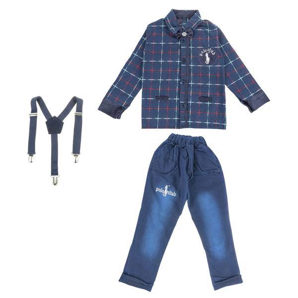 پیراهن و شلوار پسرانه شهر شیک مدل 109، Shahr e Shik 109 Shirt And Pants For Boys