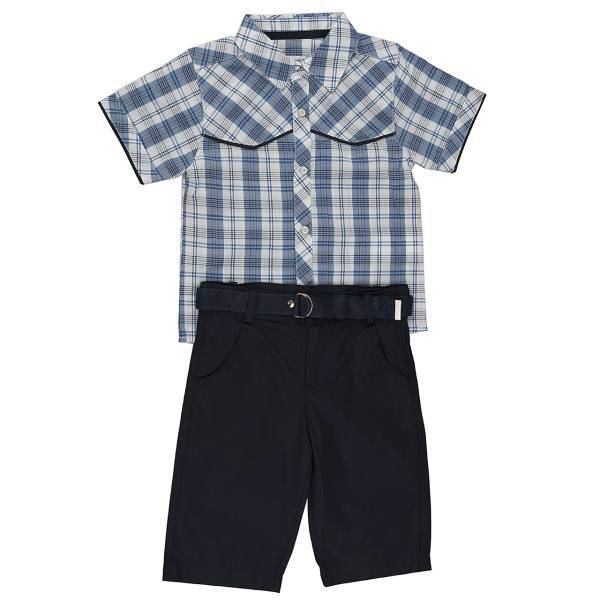 ست لباس پسرانه منا رزا مدل 15042، Monna Rosa 15042 Baby Boy Clothing Set