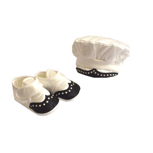 پاپوش و کلاه نوزادی تی اف تافی مدل 80759، TF TAFYY 80759 Baby Footwear and Hat