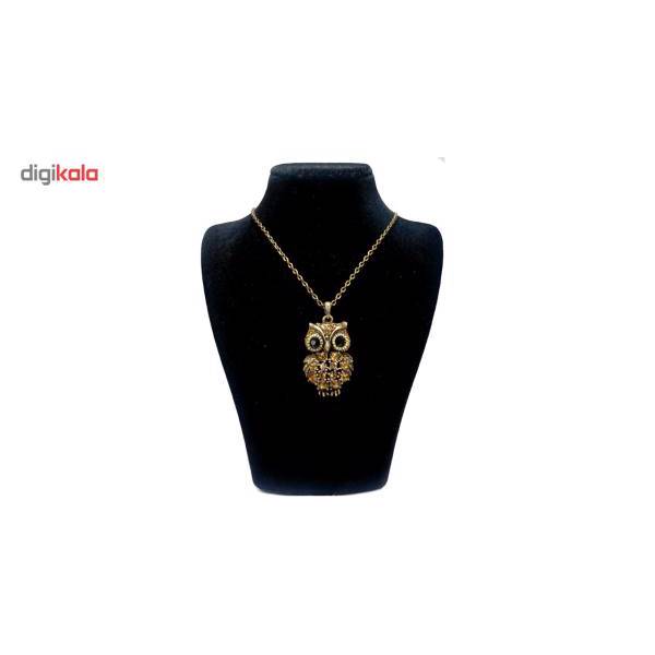 گردنبند آی جواهر طرح جغد کد 1100120G