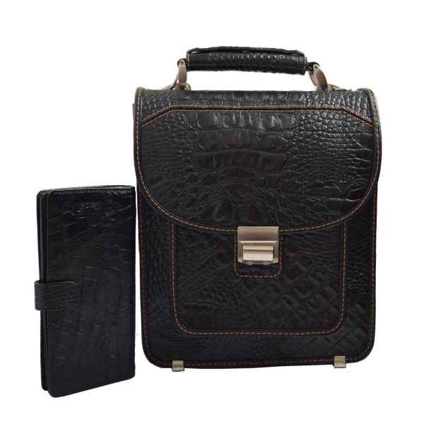 ست کیف چرم مغان مدل Atko1