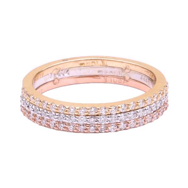 انگشتر 18 عیار دریا گالری مدل JWR3050، Galley Darya 3050 JWR Gold Ring