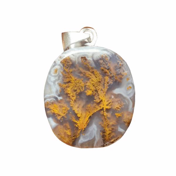 آویز گردنبند نقره عقیق پارس مدل A049، pars agate A049 Silver Necklace