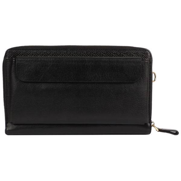 کیف پاسپورتی رویال چرم مدل دور زیپ کدP15-Black