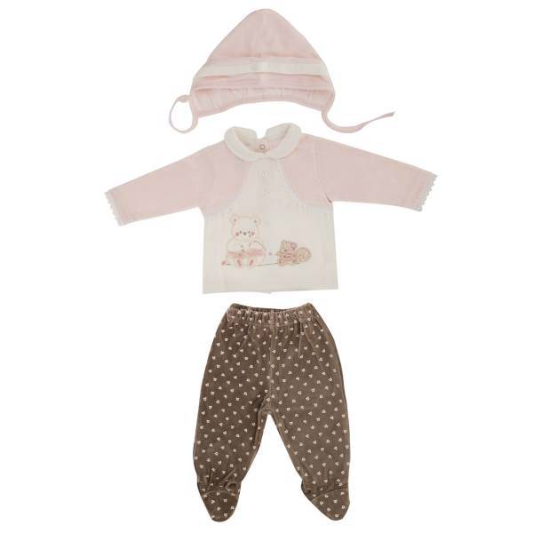 ست لباس نوزادی نیلی مدل 2120، Nili 2120 Baby Clothes Set