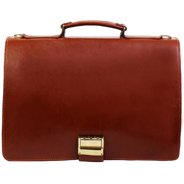 کیف اداری چرم طبیعی چرم ناب کد 104، Nableather Office Bag code 104