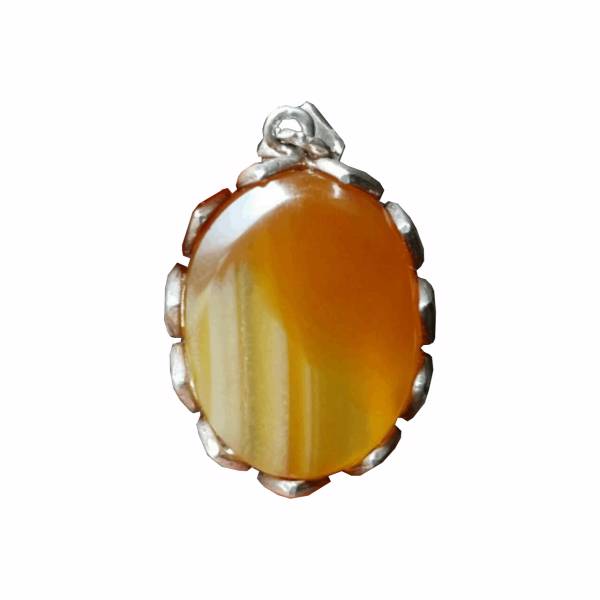 آویز گردنبند نقره عقیق پارس مدل A059، pars agate A059 Silver Necklace