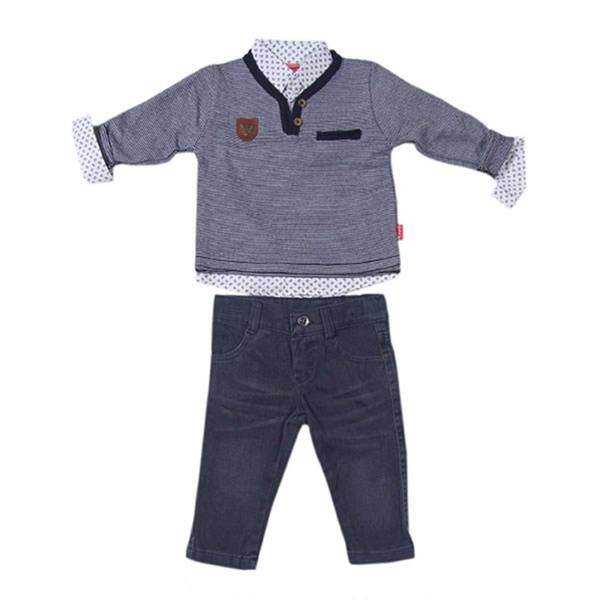 ست لباس پسرانه پوپولین مدل 7012T، Popolin 7012T Boys Set