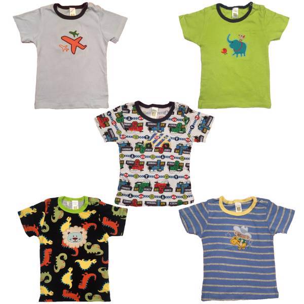 ست تیشرت کارترز مدل 601-24-3بسته 5عددی18تا24ماه، carters 601-3 tshirt 5pack