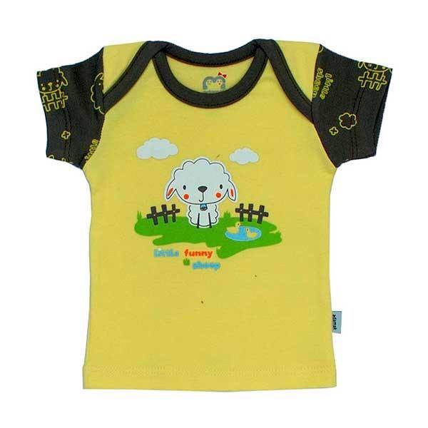 تی شرت آستین کوتاه نوزادی آدمک مدل Sheep، Adamak Sheep Baby T Shirt With Short Sleeve