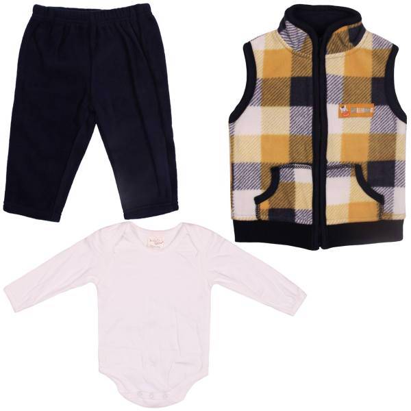 ست لباس پسرانه کیدز سنتر مدل ZEBRA، Kids Center ZEBRA Baby Boy Clothing Set