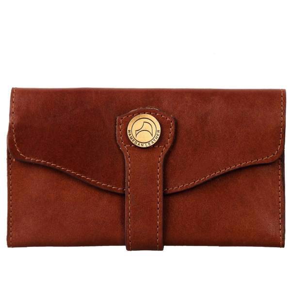 کیف پول چرم طبیعی گالری چرم همدان کد 226001، Hamedan Leather 226001 Leather Bag