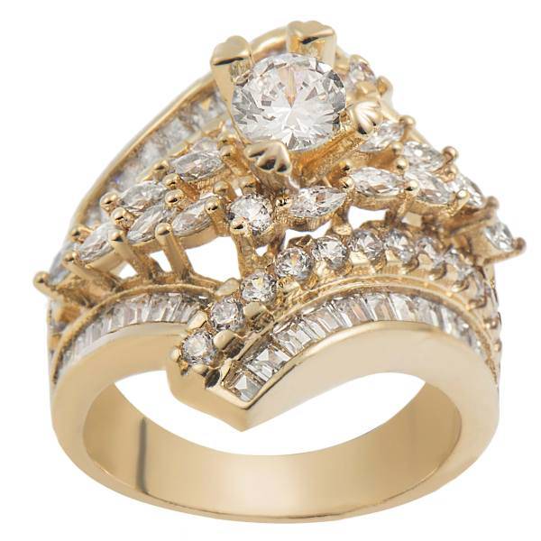 انگشتر شهر شیک طرح جواهر پر نگین مدل A406، Shahr Shik A406 Jeweled Ring