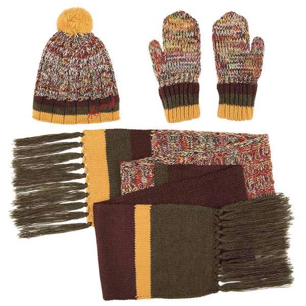 ست شال و کلاه و دستکش مونته مدل 009، Monte 009 Hat And Scarf And Gloves Set