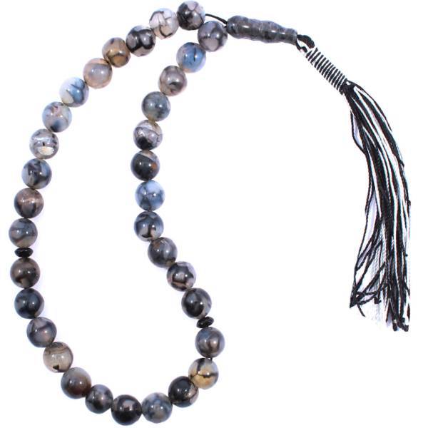 تسبیح آکو جواهر مدل Agate Shajari R33، Ako Javaher Agate Shajari R33 Tasbih