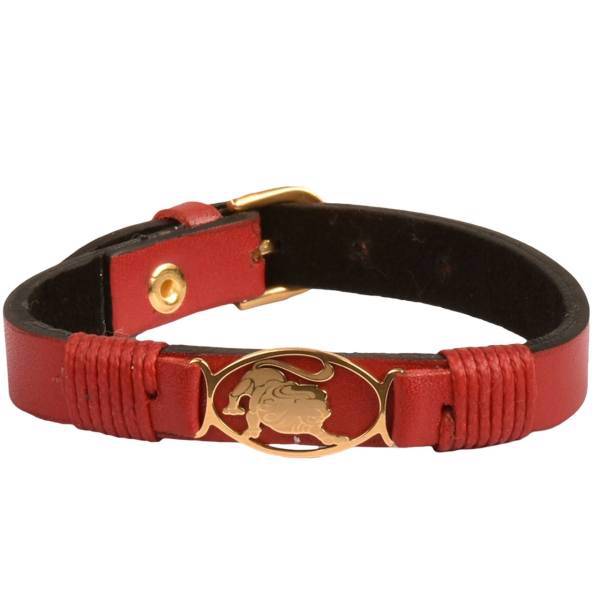 دستبند چرمی کهن چرم طرح تولد مرداد مدل BR42-2، Kohan Charm Mordad BR42-2 Leather Bracelet