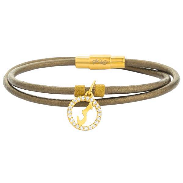 دستبند طلا 18 عیار کیا گالری مدل AB258-S، Kia Gallery AB258-S Gold Bracelet