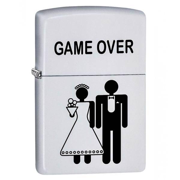 فندک زیپو مدل Game Over کد 60002731، Zippo Game Over 60002731 Lighter