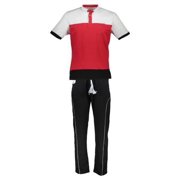 ست پلو شرت و شلوار مردانه رویین تن پوش مدل 699، Rooeentanpoosh 699 Polo-Shirt And Pants Set For Men