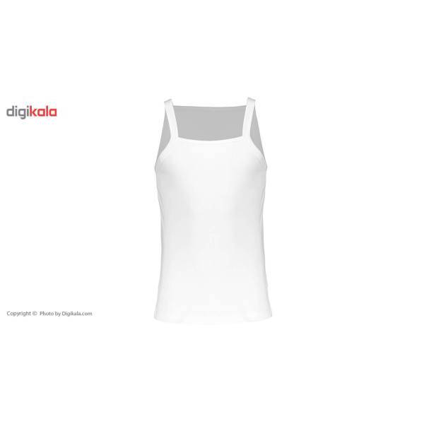 زیرپوش رکابی یقه خشتی نخی مردانه رویین تن پوش مدل 31316، Rooeentanpoosh 31316 Cotton Sleeveless Undershirt for Men