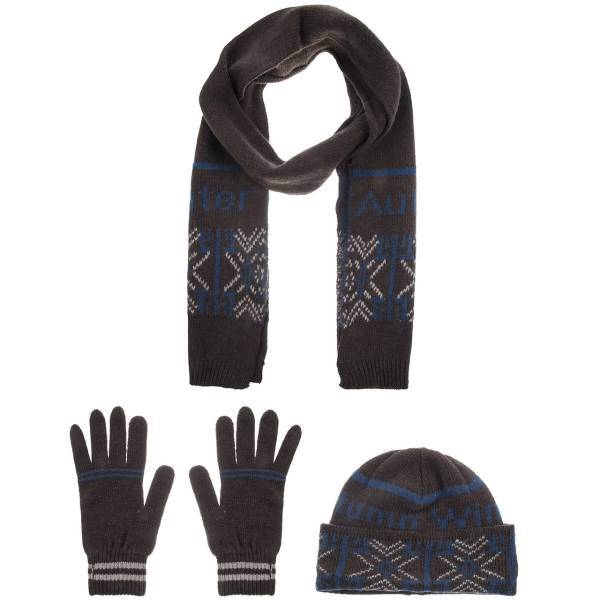 ست کلاه، شال و دستکش مردانه فونم مدل 3051، Fonem 3051 Hat Scarf And Gloves Set For Men