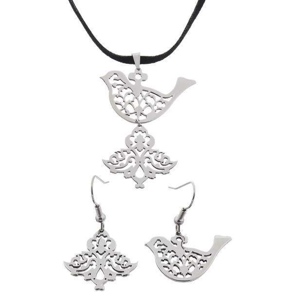 نیم ست کیان مدل KAN120007 طرح مرغ شیدا، Kian KAN120007 Half Set