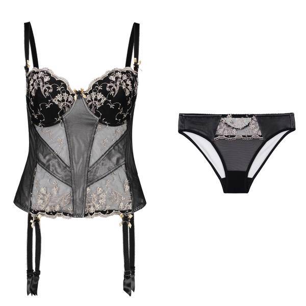 لباس خواب دو تکه زنانه کریس لاین مدل GOLD MARTINA، Kris Line GOLD MARTINA Two Piece Lingerie For Women
