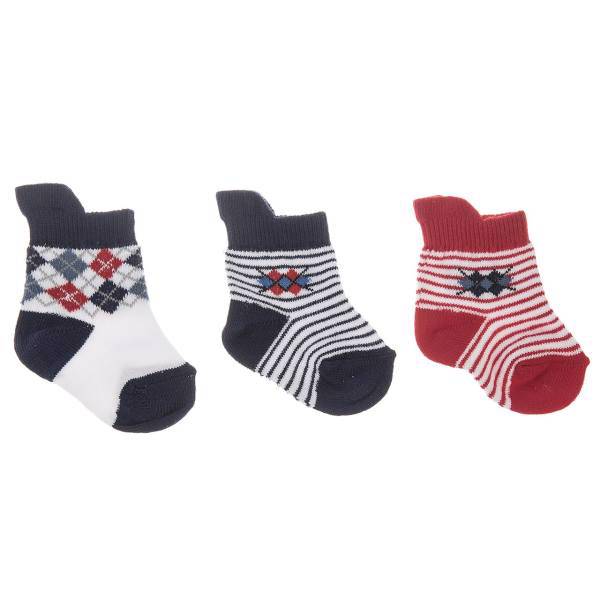 جوراب کودک یومسه مدل 34353 بسته 3 عددی، Yumese 34353 Baby Socks Pack Of 3