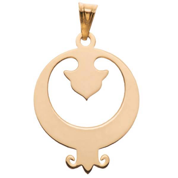 آویز گردنبند طلا 18 عیار ماهک مدل MM0340، Maahak MM0340 Gold Necklace Pendant