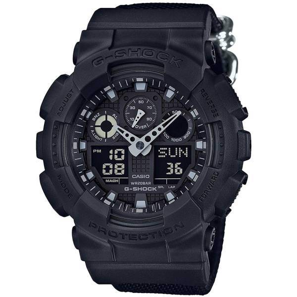 ساعت مچی عقربه ای مردانه کاسیو جی شاک مدل GA-100BBN-1ADR، Casio G-Shock GA-100BBN-1ADR Watch For Men