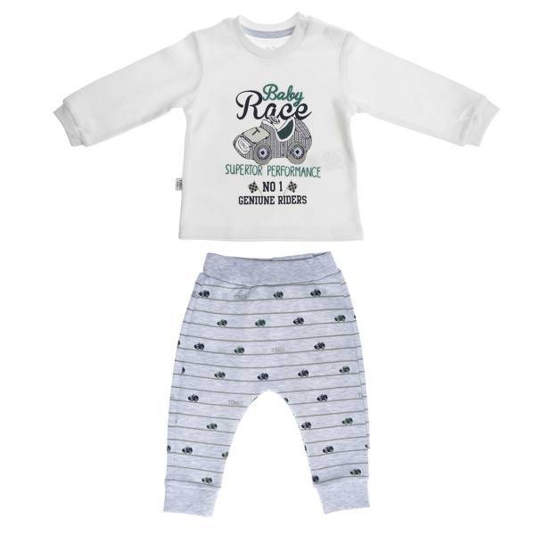 ست لباس پسرانه تونگز مدل L1710GRA، Tongs L1710GRA Boys Clothes Set