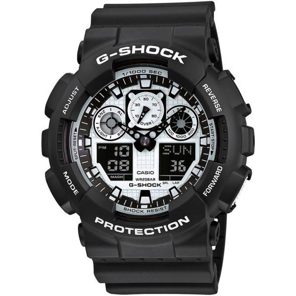 ساعت مچی عقربه ای مردانه کاسیو جی شاک مدل GA-100BW-1ADR، Casio G-Shock GA-100BW-1ADR Watch For Men