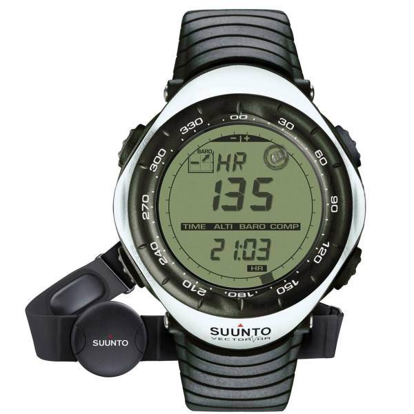 ساعت مچی دیجیتالی سونتو مدل Vector HR White SS015300000، Suunto Vector HR White SS015300000 Digital Watch