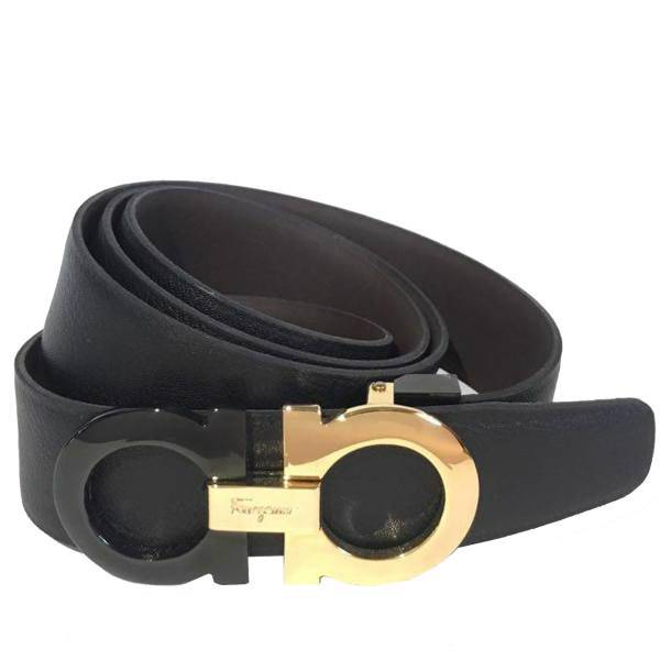 کمربند مردانه مدل Ferragamo Black Gold، Ferragamo Black Gold Belt For Men
