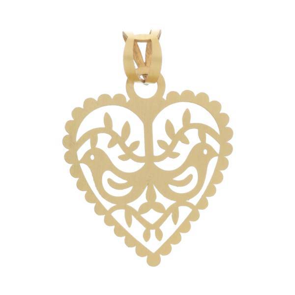 آویز گردنبند طلا 18 عیار رزا مدل N132، Rosa N132 Gold Necklace Pendant Plaque