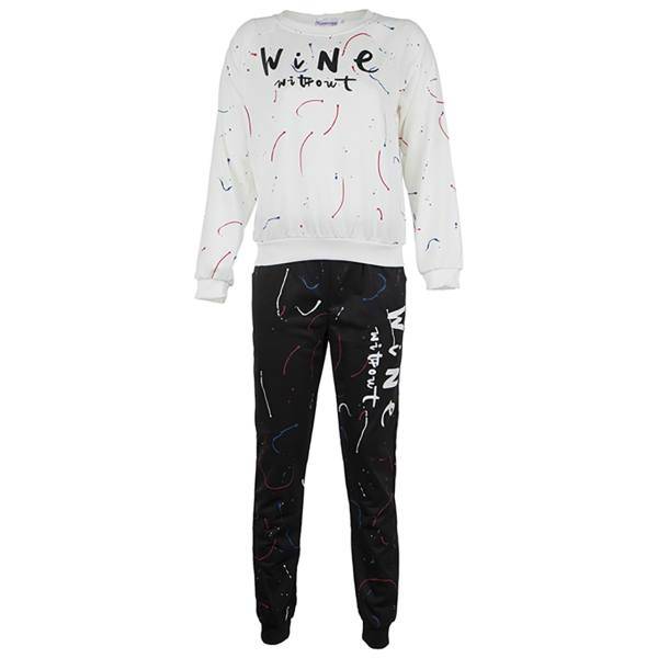 ست تی شرت و شلوار دخترانه مزون الیها مدل 85، Mezon Eliha 85 T-Shirt And Pants For Girls