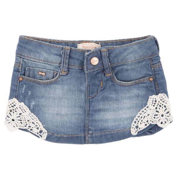 دامن جین دخترانه مایورال مدل MA 1966005، Mayoral MA 1966005 Jean Skirt for Girls