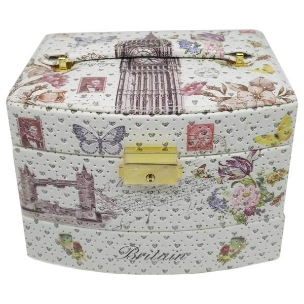 جعبه جواهرات کیدتونز طرح لندن2 کد KDT-078 سایز 1، Kidtunes London2 KDT-078 Jewellery Box Size 1