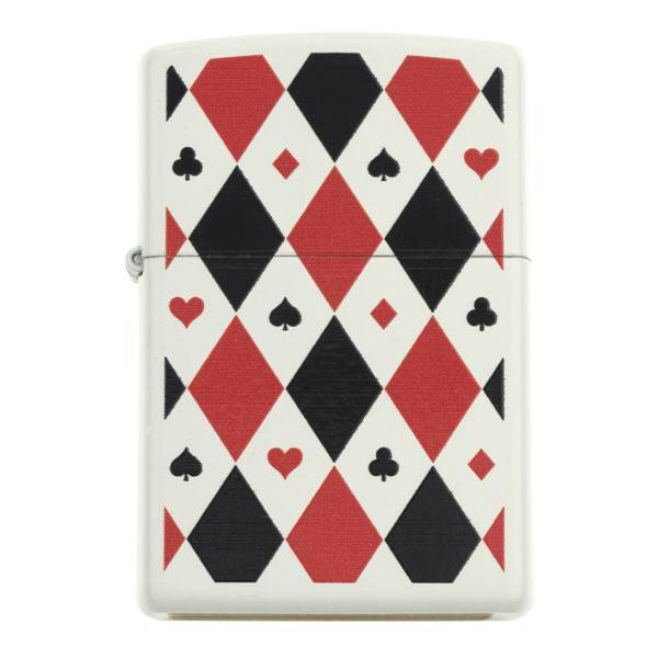 فندک زیپو مدل Poker PatternsTile Mosaic 29191، Zippo Poker Patterns 29191 Lighter