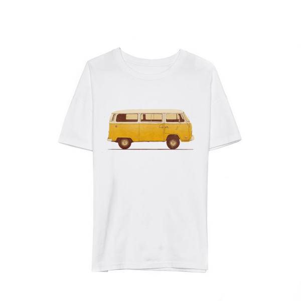 تی شرت ماسادیزان مدل فولکس زرد کد 223، Masa Design Tshirt Yellow Volkswagen 223