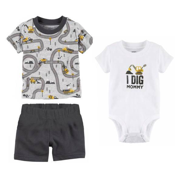 ست لباس پسرانه کارترز مدل 611، Carters 611 Boy Clothing Set