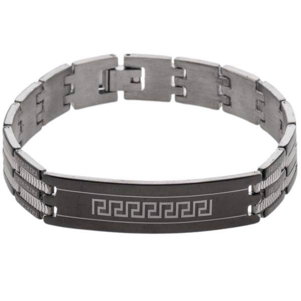 دستبند زنجیری پلاک‌دار جی دبلیو ال مدل B15123، JWL B15123 Bracelets