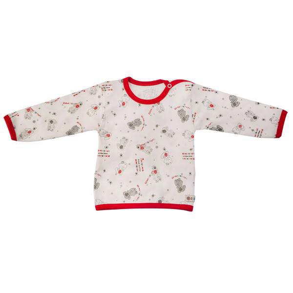 تی شرت آستین بلند نوزادی ندا و ساراگل مدل 3040، Neda And Saragol 3040 Baby T-Shirt With Long Sleeve